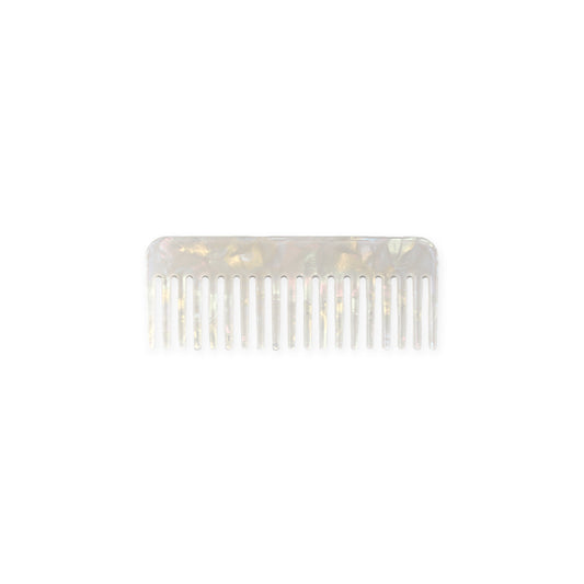 Pearl iridescent hair comb, can be used for wet or dry hair